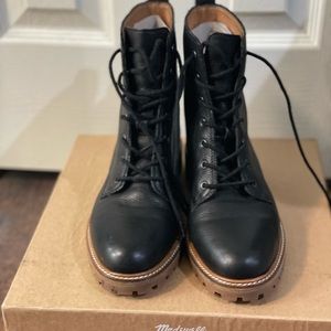 Madewell lace up boots